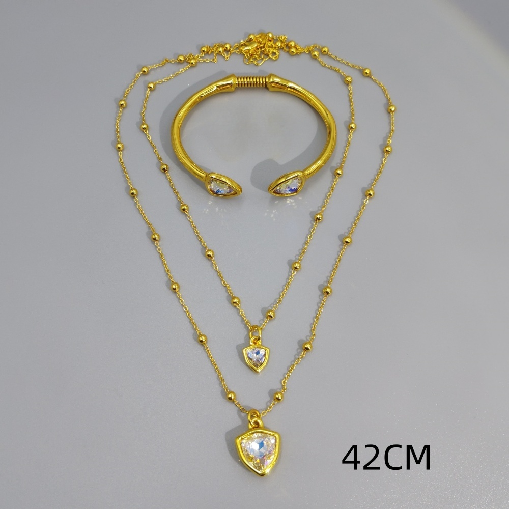 Весенний браслет из цветных кр – обзор и цена Layered Necklace Set